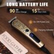 Ufree Gifts for Men, Beard Trimmer with Charging Stand, IPX7 Waterproof Electric Razor Shavers for Men