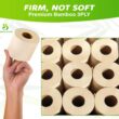 Premium Bamboo Toilet Paper, PFAS Free, Chemical Free Toilet Paper, Unbleached, (24) 3PLY & 300 Sheets, Organic Brown