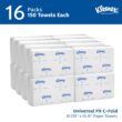Kleenex C-Fold Paper Towels, Bulk (01500), Absorbent, White (150 Sheets/Pack, 16 Packs/Case, 2,400 Sheet Total)