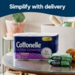 Cottonelle Ultra Comfort Toilet Paper with Cushiony CleaningRipples Texture, 32 Family Mega Rolls