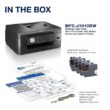 Brother MFC-J1010DW Wireless Color Inkjet Printer, All-In-One, Print, Scan, Copy, Fax (MFCJ1010DW)