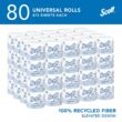Scott Professional 100% Recycled Fiber Standard Roll Bulk Toilet Paper, 2-Ply, White, (80 Rolls of 473 Sheets, 37,840 Sheet Total)