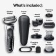 Braun Series 7 7032cs Flex Electric Razor for Men, Wet & Dry, Electric Razor, Cordless Foil Shaver, Silver