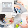 BABY BOOTH Bath Kneeler and Elbow Rest Pad, 1.75 inch Extra Thick Baby Bath Kneeling Pad and Elbow Pad for Bathtub, Grey