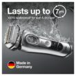 Braun Electric Razor for Men With Precision Beard Trimmer, Rechargeable, Wet & Dry Foil Shaver, Silver, 3 Piece Set