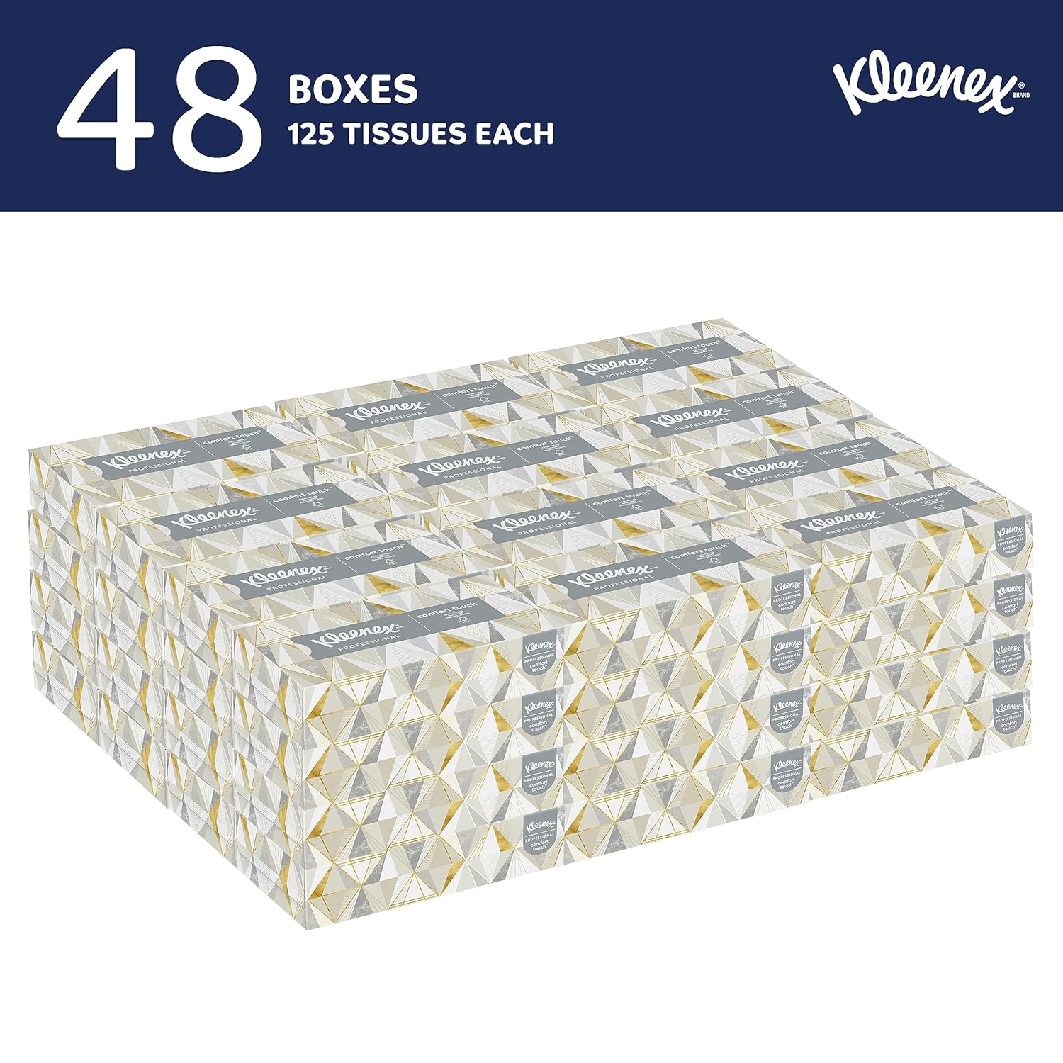 Kleenex Professional Facial Tissue, Bulk (21606), 2-Ply, White, Flat Boxed Format, (125 Tissues/Box, 48 Boxes, 6,000 Sheets/Case) Kleenex Professional Facial Tissue, Bulk (21606), 2-Ply, White, Flat Boxed Format, (125 Tissues/Box, 48 Boxes, 6,000 Sheets/Case) - Image 10