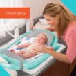 Summer Infant Splish 'n Splash Newborn to Toddler Tub (Aqua) - 3 Stage Tub for Newborns, Infants, and Toddlers