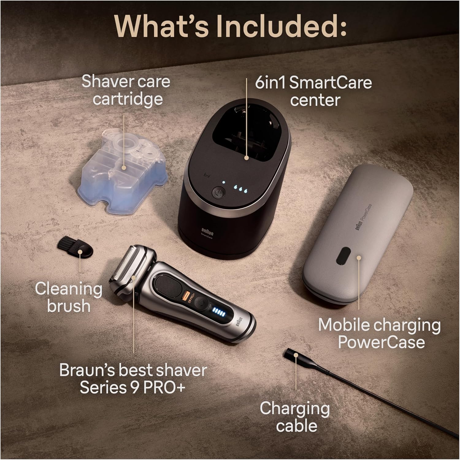 Braun Series 9 PRO+ 9577cc Electric Razor for Men, 5 Pro Shave Elements & Precision Long Hair Trimmer, 6in1 SmartCare Center Braun Series 9 PRO+ 9577cc Electric Razor for Men, 5 Pro Shave Elements & Precision Long Hair Trimmer, 6in1 SmartCare Center - Image 8