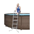 Bestway Power Steel Round Above Ground Outdoor Swimming Pool Set with Filter Pump and Cover, Size: 14' W x 42" H