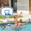 GoSports Splash Hoop Swimming Pool Basketball Game, White
