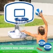 GoSports Splash Hoop Swimming Pool Basketball Game, White