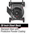 Hyper Tough 20-inch 125cc Gas Push Walk Behind Mower with Briggs & Stratton Engine