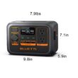 BLUETTI 300-Watt Continuous/600W Peak Output Power Station AC2P Push Button Start LiFePO4 Battery Solar Generator for Outdoor AC2P-US-GY-BL-THDUS