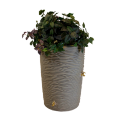 Good Ideas 50-Gallons Khaki Plastic Rain Barrel Spigot