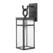 Hinkley Porter 1 -Light 22-in H Antique Black Hardwired Outdoor Wall Light
