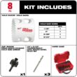 Milwaukee Hole Dozer Bi-Metal Hole Saw Kit (8-Piece) 49-22-4019 Milwaukee Hole Dozer Bi-Metal Hole Saw Kit (8-Piece) 49-22-4019