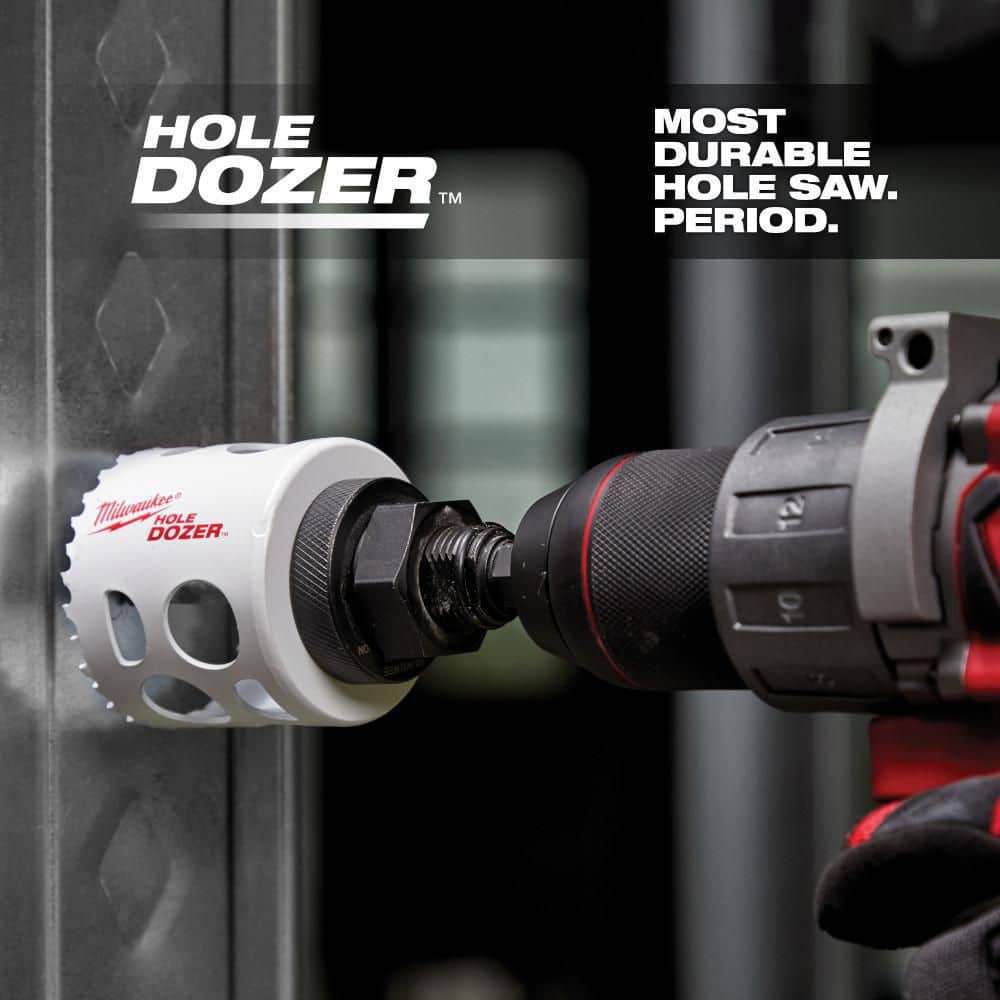 Milwaukee Hole Dozer Bi-Metal Hole Saw Kit (8-Piece) 49-22-4019 Milwaukee Hole Dozer Bi-Metal Hole Saw Kit (8-Piece) 49-22-4019