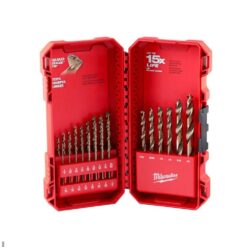 Milwaukee Cobalt Red Helix Twist Drill Bit Set for Drill Drivers (23-Piece) 48-89-2338