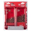 Milwaukee Cobalt Red Helix Twist Drill Bit Set for Drill Drivers (23-Piece) 48-89-2338