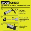 RYOBI ONE+ 18V Cordless 10 oz. Caulk & Adhesive Gun Kit with 1.5 Ah Battery and Charger PCL901K1