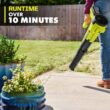 RYOBI ONE+ 18V Cordless String Trimmer/Edger and Blower/Sweeper Combo Kit (2-Tools) with 2.0 Ah Battery and Charger PCLCK201K