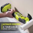 RYOBI ONE+ 18V Cordless Multi-Tool with FREE ONE+ 18V 2.0 Ah Lithium-Ion Battery PCL430B-PBP006