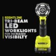 RYOBI ONE+ HP 18V Brushless Cordless Compact 1/2 in 4 Mode Impact Wrench with FREE ONE+ 18V 2.0 Ah HIGH PERFORMANCE Battery PSBIW25B-PBP003