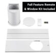 Aeric 8,000 BTU SACC 115-Volts ) White Vented Portable Air Conditioner Remote Control Included Cools 550-Sq. Feet