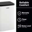 Aeric 8,000 BTU SACC 115-Volts ) White Vented Portable Air Conditioner Remote Control Included Cools 550-Sq. Feet
