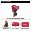 Milwaukee M12 FUEL 12V Li-Ion Brushless Cordless Stubby 3/8 in. Impact Wrench Kit w/(1) 5.0 Ah High Output Battery 2562-21 Milwaukee M12 FUEL 12V Li-Ion Brushless Cordless Stubby 3/8 in. Impact Wrench Kit w/(1) 5.0 Ah High Output Battery 2562-21