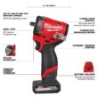 Milwaukee M12 FUEL 12V Li-Ion Brushless Cordless Stubby 3/8 in. Impact Wrench Kit w/(1) 5.0 Ah High Output Battery 2562-21 Milwaukee M12 FUEL 12V Li-Ion Brushless Cordless Stubby 3/8 in. Impact Wrench Kit w/(1) 5.0 Ah High Output Battery 2562-21