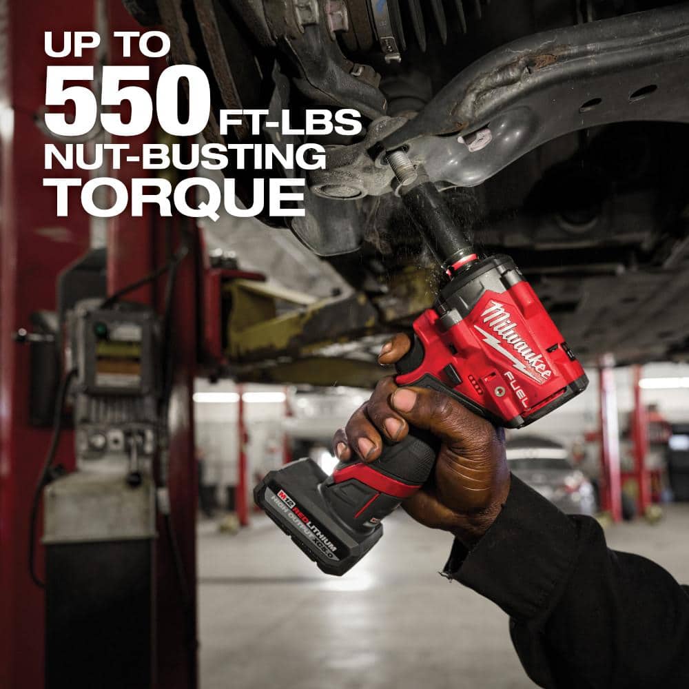 Milwaukee M12 FUEL 12V Li-Ion Brushless Cordless Stubby 3/8 in. Impact Wrench Kit w/(1) 5.0 Ah High Output Battery 2562-21 Milwaukee M12 FUEL 12V Li-Ion Brushless Cordless Stubby 3/8 in. Impact Wrench Kit w/(1) 5.0 Ah High Output Battery 2562-21