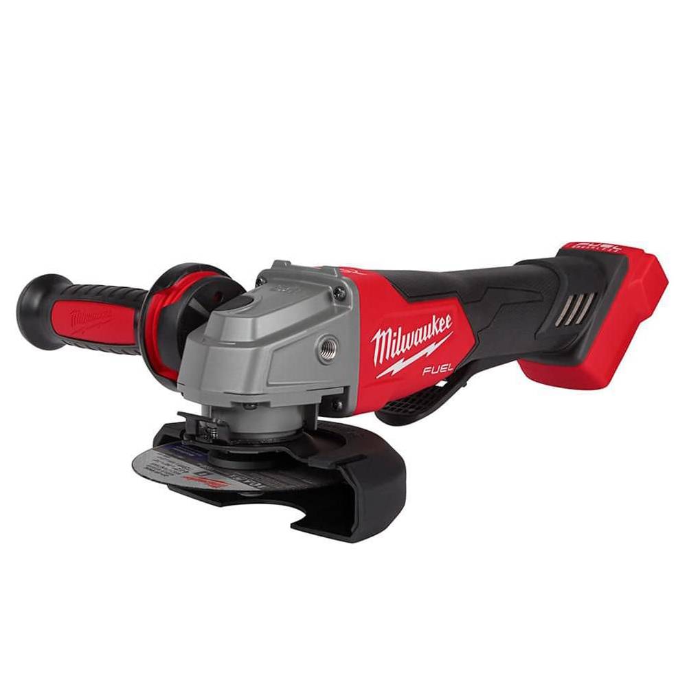 Milwaukee M18 FUEL 18V Lithium-Ion Brushless Cordless 4-1/2 in./5 in. Grinder w/Paddle Switch (Tool-Only) 2880-20 Milwaukee M18 FUEL 18V Lithium-Ion Brushless Cordless 4-1/2 in./5 in. Grinder w/Paddle Switch (Tool-Only) 2880-20