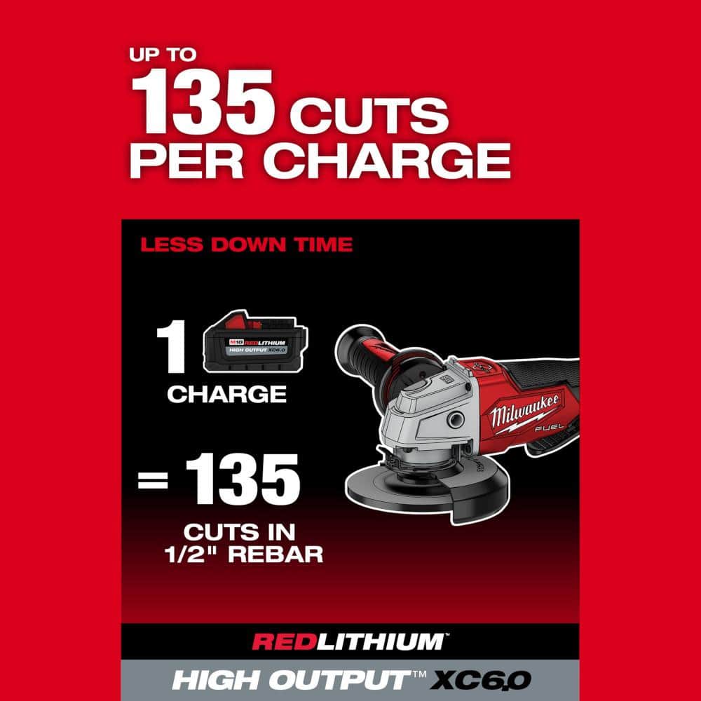 Milwaukee M18 FUEL 18V Lithium-Ion Brushless Cordless 4-1/2 in./5 in. Grinder w/Paddle Switch (Tool-Only) 2880-20 Milwaukee M18 FUEL 18V Lithium-Ion Brushless Cordless 4-1/2 in./5 in. Grinder w/Paddle Switch (Tool-Only) 2880-20