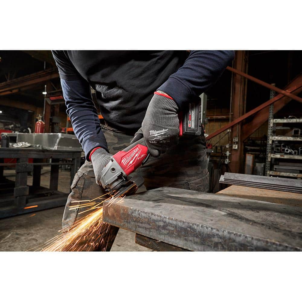 Milwaukee M18 FUEL 18V Lithium-Ion Brushless Cordless 4-1/2 in./5 in. Grinder w/Paddle Switch (Tool-Only) 2880-20 Milwaukee M18 FUEL 18V Lithium-Ion Brushless Cordless 4-1/2 in./5 in. Grinder w/Paddle Switch (Tool-Only) 2880-20