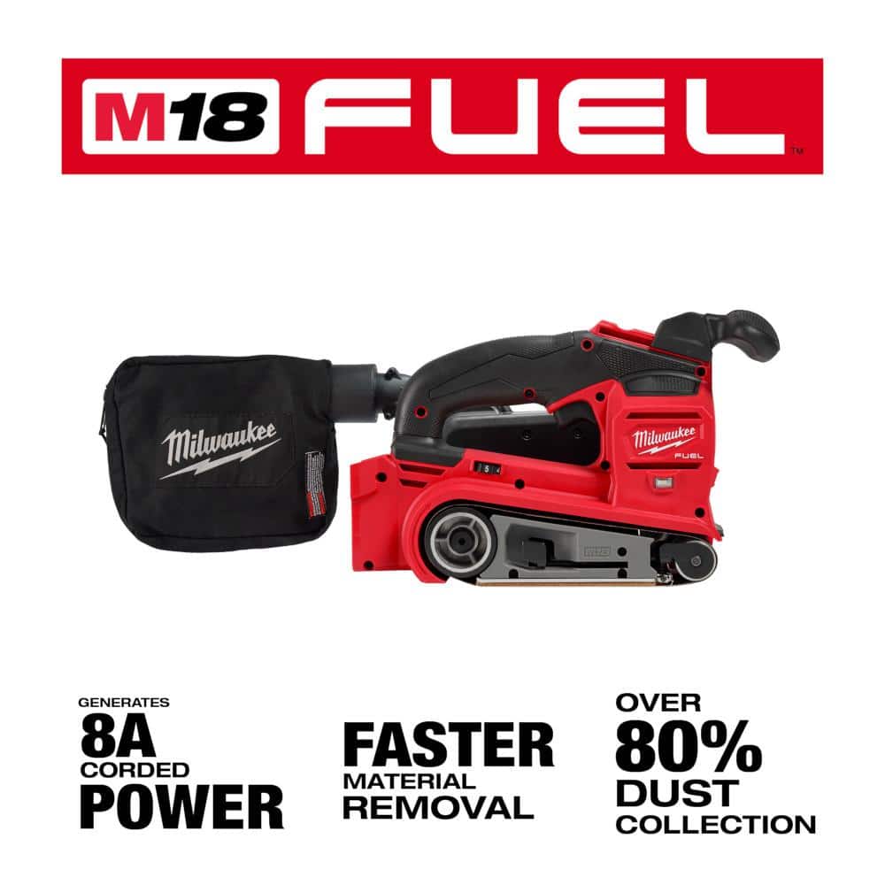 Milwaukee M18 FUEL 18-Volt Lithium-Ion Cordless Belt Sander (Tool-Only) 2832-20 Milwaukee M18 FUEL 18-Volt Lithium-Ion Cordless Belt Sander (Tool-Only) 2832-20