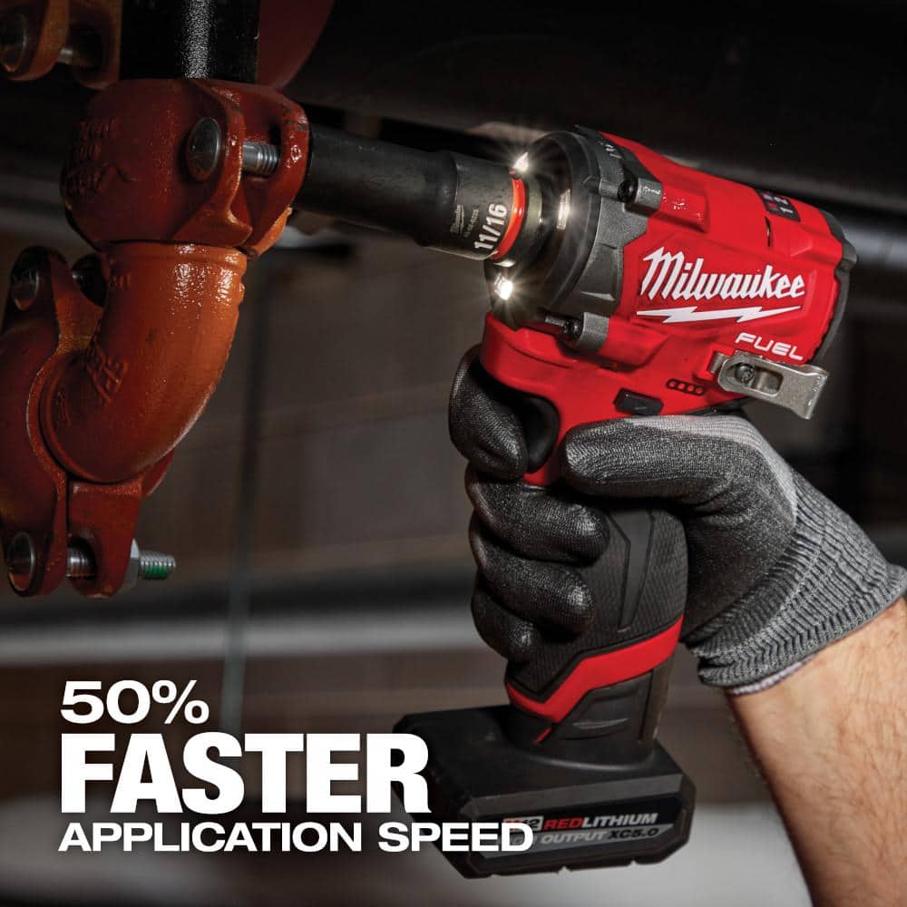 Milwaukee M12 FUEL 12V Lithium-Ion Brushless Cordless Stubby 1/2 in. Impact Wrench with Pin Detent (Tool-Only) 2563P-20 Milwaukee M12 FUEL 12V Lithium-Ion Brushless Cordless Stubby 1/2 in. Impact Wrench with Pin Detent (Tool-Only) 2563P-20