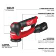 Milwaukee M12 FUEL 12V Lithium-Ion Brushless Cordless 3 in. Random Orbital Detail Sander 2535-20