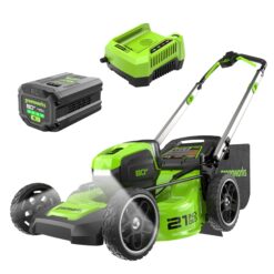 Greenworks 80-volt, 21-in Push Battery Walk Mower with (1) 4 Ah Battery Included