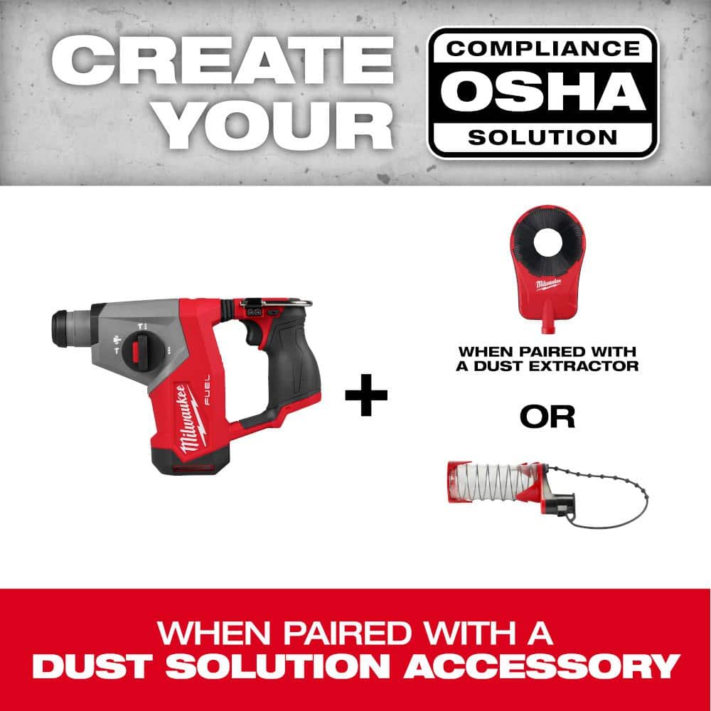 Milwaukee M12 FUEL 12V Lithium-Ion Brushless Cordless 5/8 in. SDS-Plus Rotary Hammer Drill (Tool-Only) 2508-20 Milwaukee M12 FUEL 12V Lithium-Ion Brushless Cordless 5/8 in. SDS-Plus Rotary Hammer Drill (Tool-Only) 2508-20
