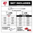 Milwaukee 1/2 in. Drive SAE/Metric Ratchet and Socket Mechanics Tool Set with PACKOUT Case (47-Piece) 48-22-9487
