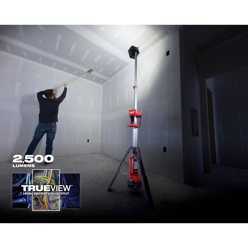 Milwaukee M18 18-Volt Lithium-Ion Cordless Rocket Dual Power Tower Light (Tool-Only) 2131-20 Milwaukee M18 18-Volt Lithium-Ion Cordless Rocket Dual Power Tower Light (Tool-Only) 2131-20