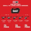Milwaukee M18 FUEL 18V Lithium-Ion Brushless Cordless 4-1/2 in./5 in. Braking Grinder With Paddle Switch (Tool-Only) 2882-20 Milwaukee M18 FUEL 18V Lithium-Ion Brushless Cordless 4-1/2 in./5 in. Braking Grinder With Paddle Switch (Tool-Only) 2882-20