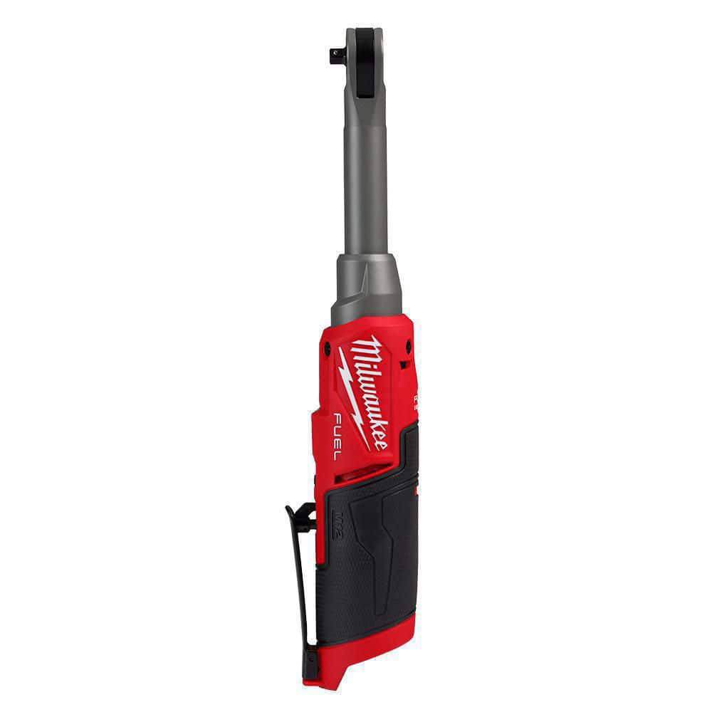 Milwaukee M12 FUEL 12V Lithium-Ion Brushless Cordless 1/4 in. Extended Reach High Speed Ratchet (Tool Only) 2568-20 Milwaukee M12 FUEL 12V Lithium-Ion Brushless Cordless 1/4 in. Extended Reach High Speed Ratchet (Tool Only) 2568-20