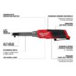 Milwaukee M12 FUEL 12V Lithium-Ion Brushless Cordless 1/4 in. Extended Reach High Speed Ratchet (Tool Only) 2568-20 Milwaukee M12 FUEL 12V Lithium-Ion Brushless Cordless 1/4 in. Extended Reach High Speed Ratchet (Tool Only) 2568-20