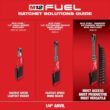 Milwaukee M12 FUEL 12V Lithium-Ion Brushless Cordless 1/4 in. Extended Reach High Speed Ratchet (Tool Only) 2568-20 Milwaukee M12 FUEL 12V Lithium-Ion Brushless Cordless 1/4 in. Extended Reach High Speed Ratchet (Tool Only) 2568-20