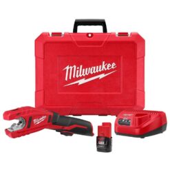 Milwaukee M12 12V Lithium-Ion Cordless Copper Tubing Cutter Kit with 1.5 Ah Battery, Charger and Hard Case 2471-21