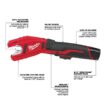 Milwaukee M12 12V Lithium-Ion Cordless Copper Tubing Cutter Kit with 1.5 Ah Battery, Charger and Hard Case 2471-21 Milwaukee M12 12V Lithium-Ion Cordless Copper Tubing Cutter Kit with 1.5 Ah Battery, Charger and Hard Case 2471-21
