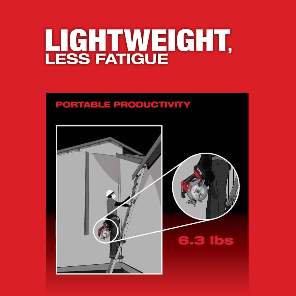 Milwaukee M18 FUEL 18V Lithium-Ion Brushless Cordless 6-1/2 in. Circular Saw (Tool-Only) 2833-20 Milwaukee M18 FUEL 18V Lithium-Ion Brushless Cordless 6-1/2 in. Circular Saw (Tool-Only) 2833-20