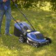 Wild Badger Power Brushless 40-volt, 18-in Push Battery Walk Mower with (1) 4 Ah Battery Included